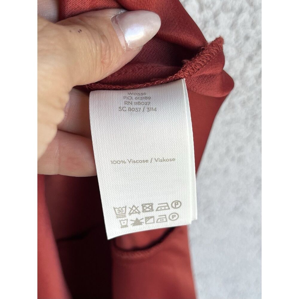 Boden Tessa Asymmetrical Midi  Dress- Size 6 - Red - Picture 9 of 10